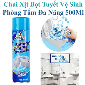 Chai Xịt Bọt Tuyết Vệ Sinh Phòng Tắm Đa Năng 500Ml Bathroom Cleaner