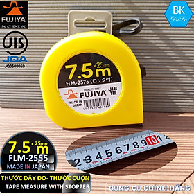 Thước dây- Thước cuộn 25mm 7.5M Fujiya FLM-2575 GENUINE- Made in Japan