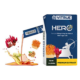 Vitrue Hero [Tăng cường sinh lý nam] Bổ sung nội tiết tố nam [Phòng ngừa mãn dục sớm] Ngăn rụng tóc, hói đầu, suy nhược