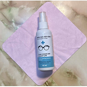Nước xịt rửa mắt kính chuyên dụng TẶNG KHĂN LAU Màu Ngẫu Nhiên