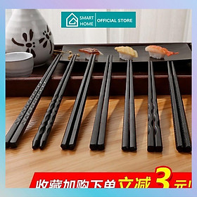 Mua Bộ 10 đôi đũa nhựa - đũa ăn chịu nhiệt kháng khuẩn kiểu Nhật chống trơn phong cách trang nhã GD139