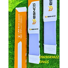 Combo 2 Đèn Led bán nguyệt đầu vuông 0.6m 60cm 32W ESNCO siêu sáng ánh sáng trắng 7000K