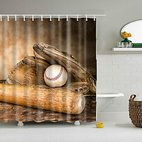 Shower Curtain Waterproof Fabric Bath Bathroom Decor with Hook
