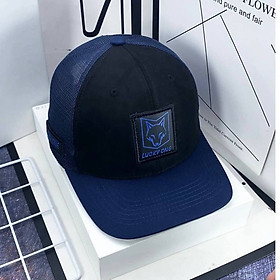Mũ lưỡi trai, nón kết Trucker logo con cáo Lucky One vải kaki phối lưới form đứng siêu đẹp