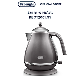 Mua  Hàng chính hãng  Ấm đun nước siêu tốc DeLonghi Icona Metallics KBOT2001 (BG/ GY)
