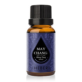 Tinh dầu Màng Tang May Chang Essential Oil Heber | 100% Thiên Nhiên Nguyên Chất Cao Cấp | Nhập Khẩu Từ Ấn Độ | Kiểm Nghiệm Quatest 3 | Xông Hương Thơm Phòng