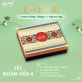 Hộp Bánh Trung Thu Givral Tết Đoàn Viên 4 (150gr)