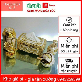Mua COMBOGiấy ăn Gạt tàn Hộp chè Hũ tăm Đựng Dĩa-5 Chi Tiết Đầy Đủ