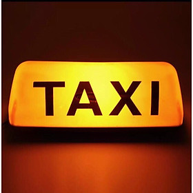 Mào taxi màu vàng - có đèn - đế nam châm