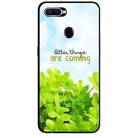Ốp lưng dành cho Oppo A12 - A5s (A7) mẫu Cỏ Xanh Và Chữ