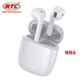 Tai nghe không dây True Wireless Baseus W04 Encok Earphones (TWS, Earbuds Mini, Model 2020) - Hàng chính hãng