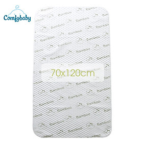 Tấm lót chống thấm thay tã cho bé 4 lớp 100% Sợi Tre Bamboo / Organic cotton (Cotton hữu cơ) thoáng khí, chống thấm nước Comfybaby