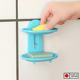 Khay Xà Bông Nhựa Sanada Hai Tầng B754NB Nhật Bản