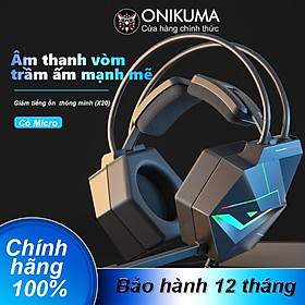 Mua ONIKUMA X20 Tai nghe chụp tai Chơi Game Có Micro Giảm Ồn Tương Thích Với PC/Laptop/PS4/Điện Thoại Di Động  Hàng chính hãng 