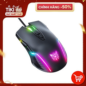 ONIKUMA CW905 USB Wired Gaming Mouse RGB LED Light Chuột thể thao điện tử Chuột quang có thể điều chỉnh 6400DPI