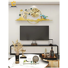 Đồng hồ treo tường trang trí decor công phượng 2999 cho phòng khách đẹp