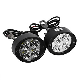 Set 2 đèn LED hỗ trợ ánh sáng trắng cho xe máy