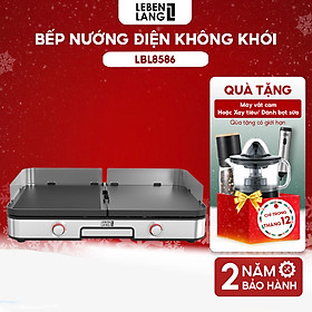 Mua Bếp nướng điện không khói Lebenlang LBL8586  khay nướng tháo rời  chống dính cao cấp  công suất 2000W  bảo hành 2 năm - hàng chính hãng