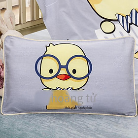 Mới nhất phong cách phim hoạt hình trẻ em cotton nguyên chất áo gối mẫu giáo bé áo gối
