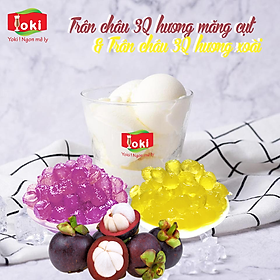 Combo Trân châu 3Q hương măng cụt Yoki và Trân châu 3Q hương xoài Yoki