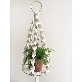 Dây tết macrame treo trang trí chậu cây cảnh độc đáo