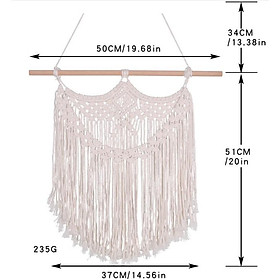 Mành treo Rèm treo tường Macrame trang trí decor nhà cửa
