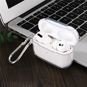 Case Bảo Vệ TPU Nắp Liền Trong Suốt Dành Cho AIRPODS 3/ AIRPODS PRO Kèm Móc Treo- Hàng Chính Hãng