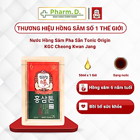 Nước Hồng Sâm Pha Sẵn Tonic Origin KGC Cheong Kwan Jang 50ml x 1 gói, 10