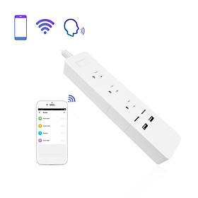 Smart Plug Power Strip Wi-Fi Surge Protector Outlet Work With with Alexa, Google Home