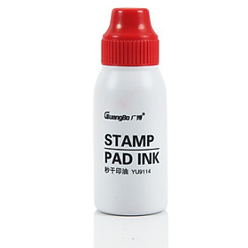 GuangBo 50ml quick dry ink / ink pad ink Yintai / office supplies upgrade red YU9114