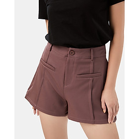 Quần Shorts Nữ Thời Trang JUNO Line Lật Dằn Li JNQSH010