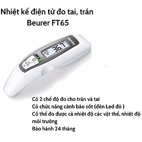 Nhiệt kế điện tử đo tai trán Beurer FT65