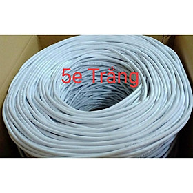 Mua Cable Mạng Lan Cat5E UTP LXF MÀU TRẮNG 305M Chia Lõi Bọc Chống Nhiễu