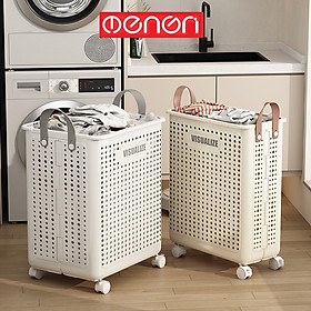 Mua Giỏ Đựng Quần Áo Gấp Gọn Có Bánh Xe Di Chuyển Chất Liệu Nhựa ABS - OENON