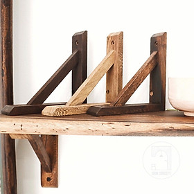 Mua Giá Chân Đỡ Kệ Gỗ Treo Tường Hình Eke  Chữ L Gỗ Tự Nhiên