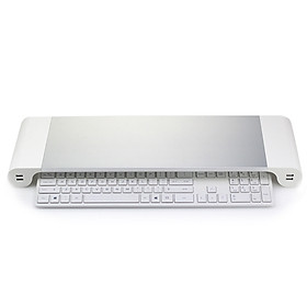 Mua Kệ nâng màn hình máy tính  ti vi thông minh tích hợp cổng sạc USB đa năng cao cấp (Tặng quạt mini cắm cổng usb vỏ nhựa-màu ngẫu nhiên)