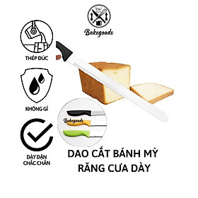 Mua Dao cắt bánh mỳ  dao cắt bánh gato răng cưa lưỡi nhỏ dày cán nhựa hàng cao cấp
