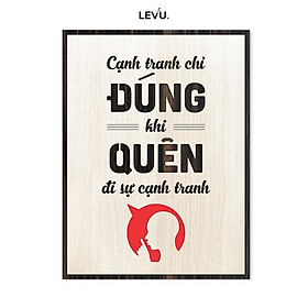 Tranh Slogan hay về kinh doanh LEVU LV092 