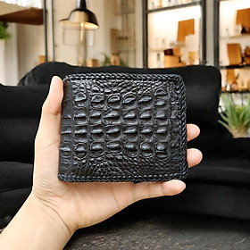  Bóp Ngang Gai Lưng Cá Sấu 2 Mặt Đan Viền Rất Đẹp VS2V01