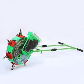 Máy gieo hạt tự động 10 răng, 1 hàng bánh lăn rộng 16.5cm, Có thể thay đổi số miệng