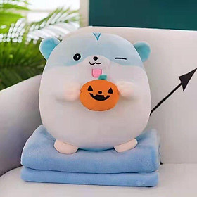 Mua BỘ CHĂN GỐI VĂN PHÒNG ĐA NĂNG  BỘ GỐI KÈM CHĂN HÌNH SÓC CẦM QUẢ ĐÁNG YÊU
