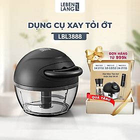 Mua Dụng cụ xay tỏi ớt  thực phẩm Lebenlang LBL3888 dung tích 170ml  lưỡi dao 3 cánh sắc bén  dây rút tiện lợi - hàng chính hãng