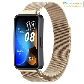 Dây thép cho Huawei Band 10/ 9/ 8 - Thép, khóa nam châm (DTB8)