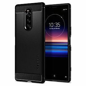 Ốp lưng cho Sony Xperia 1 Spigen Rugged Armor - Hàng nhập khẩu