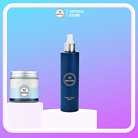 Combo Sáp vuốt tóc BRITISH M Urban Matte Clay 100g và Gôm(keo) phun tóc mang đến nam giới phái đẹp BRITISH M Hard Tailor Spray 250ml