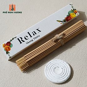 Mua Nhang thiền Thư giãn Relax - Phổ Nghi Hương 20cm ngọt nhẹ  lành tính từ nguyên liệu thảo mộc tự nhiên phù hợp để thư giãn  thiền định và giúp bạn tập trung làm việc