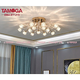 Mua Đèn trần phòng khách hiện đại 3 chế độ ánh sáng 15 tay TAMOGA 9090