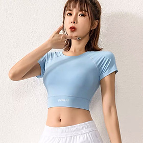 Áo tập gym nữ, kiểu áo croptop body, áo tập Yoga - Đồ tập gym nữ chất liệu dệt kim