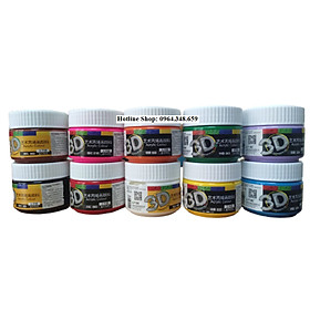 Combo 10 Màu vẽ Acrylic 3D 100ml