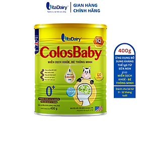 Colosbaby IQ Gold 0 + 400g hỗ trợ phát triển trí não, miễn dịch khỏe cho bé - VitaDairy